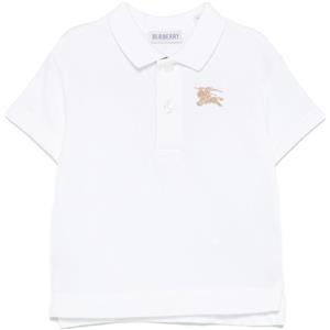 Burberry Kids polo con ricamo