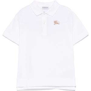 Burberry Kids polo con ricamo