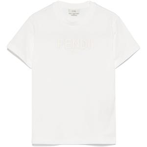 Fendi Kids t-shirt con ricamo