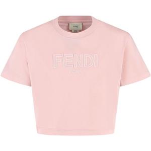 Fendi Kids t-shirt con ricamo