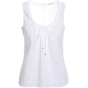 PATRIZIA PEPE Top Primavera/Estate Cotone Bianco 44