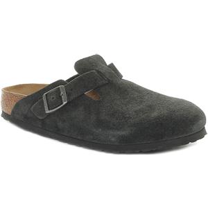 Birkenstock Ciabatta Birkenstock Boston Suede Nero