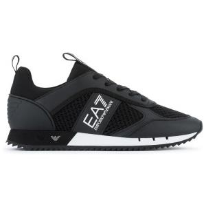 EA7 per uomo. X8X027_XK050 Scarpe da ginnastica inglesi nere [3072804], Nero, Basso, Stringhe, Casual