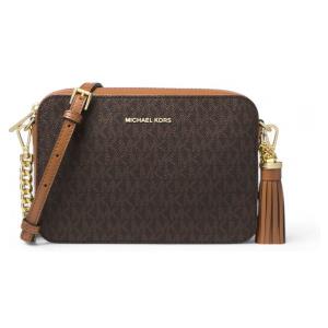 Michael Kors per donna. 32F8GF5M2B Borsa a tracolla Jet Set marrone medio [3201048], Casual, Tela