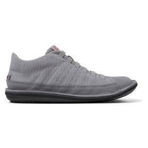 Camper per uomo. [36791-078] Sneakers in pelle grigia Beetle, Basso, Camoscio, Stringhe, Casual, Grigio, Sostenibile