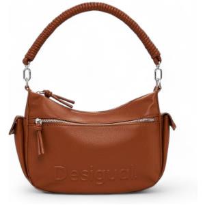 Desigual per donna. 25SAXPBW Borsa con logo marrone [3209722], Casual, Poliuretano