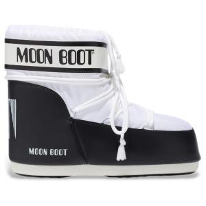 Moon Boot per donna. 80D1409340 Stivali bassi in nylon bianchi con icona [3179167], Bianco, Basso, Nessuno, Casual, Neve
