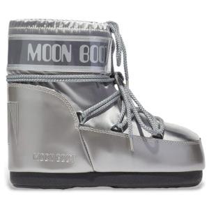 Moon Boot per donna. 80D1409350 Stivali Icon Low Glance Argento [3179174], Basso, Nessuno, Casual, Neve