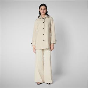 Save The Duck per donna. D42250W-GRIN20 Cappotto aprile beige verde [3210993], Casual, Poliestere, Manica lunga