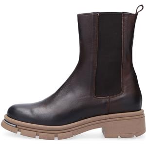 Galieti Stivali Chelsea in pelle con inserti elastici tacco 5cm