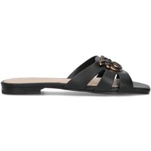 PINKO Ciabatta donna nera in pelle