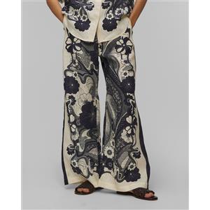 Alemais Pantaloni Larghi In Lino Da Donna Alemais Mickey Pant
