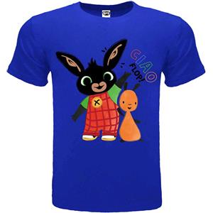 Bing T-Shirt Bing - Ciao FLOP! - originale ufficiale blu sottocosto maglia maglietta