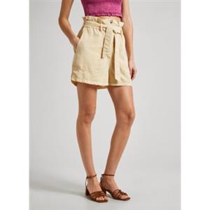 Pepe Jeans per donna. [PL801102] Pantaloncini beige con stella, Casual, Lyocell