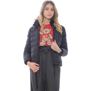 Aspesi Giubbotto Donna con collo in maglia Nero L