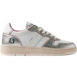 D.A.T.E. SNEAKERS COURT SHINY - W421-CR-SH-WS - bianco