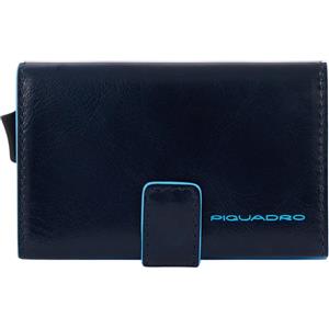 PIQUADRO PORTA CARTE DI CREDITO IN METALLO PELLE Portacarte