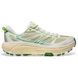 HOKA unisex. 1126851 Sneakers Mafate Speed 2, bianche e verdi [3272396], Bianco, Basso, Stringhe, Sportivo, Verde, Running, Multisport