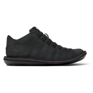 Camper unisex. 36678-083 Sneakers in pelle nera Beetle [3280560], Nero, Basso, Stringhe, Casual