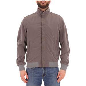 Paul & Shark Giubbotto in nylon grigio con orli a coste