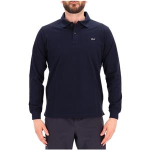 Paul & Shark Polo blu a manica lunga