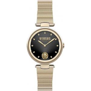 Versace Orologio Donna Quadrante Analogico cassa e cinturino in Acciaio colore Nero Oro - VSP1G0621 Versus