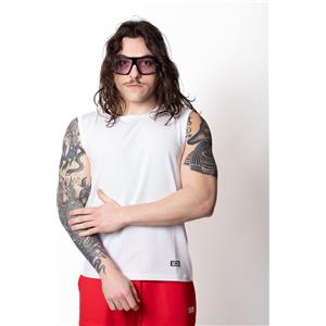 GCDS Canotta GCDS classic fit con logo a contrasto uomo