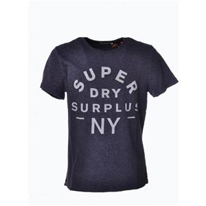 Bresci Superdry t-shirt uomo blu in cotone melangiato: comfort, stile e qualità