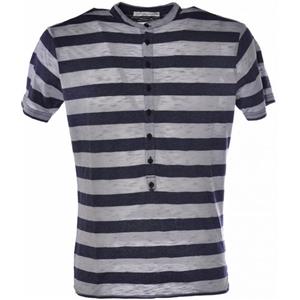 Bresci T-shirt manica corta Daniele Alessandrini Bresci in cotone blu, perfetta!