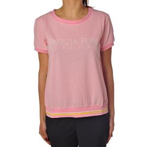 Bresci T-shirt Patrizia Pepe rosa: design unico per donna moderna