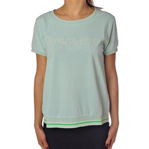 Bresci Patrizia Pepe t-shirt donna in cotone verde chiaro: look fresco primaverile