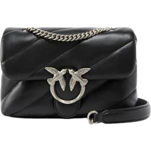 Pinko Mini Love Bag Puff borsa in nappa con trapuntatura obliqua