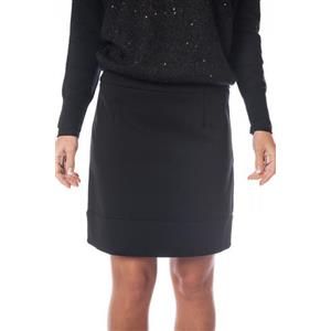 Patrizia Pepe Stile Patrizia Pepe: gonna corta in punto stoffa nero per look chic ed esclusivi