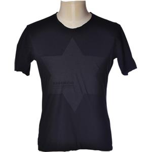 Daniele Alessandrini Eleganza minimalista: T-shirt blu Daniele Alessandrini per Autunno/Inverno